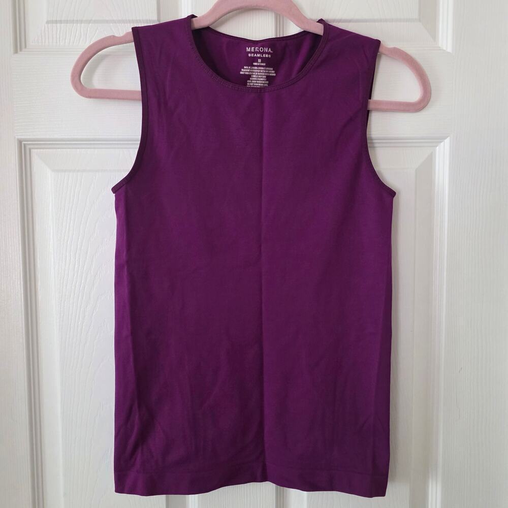 Merona Seamless Purple Tank Top Women's Size Medium